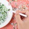 50g Mix Flatback Rhinestones Half Pearls for Crafts Mixed Size 3mm-10mm Flat Back Rhinestones for Crafts Flatback Pearls for DIY Tumblers Mugs Nail Art Shoes Clothes (Fresh Green Series)